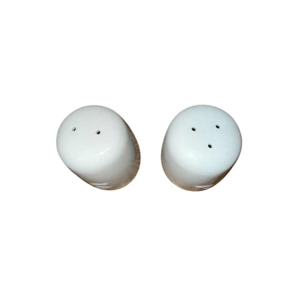 Better Homes & Gardens Salt & Pepper Shaker Set White Embossed S P 3.5in